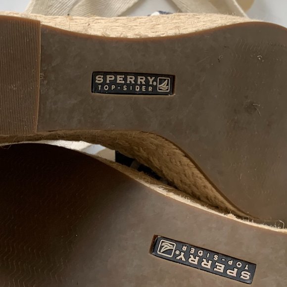 SPERRY Top-Sider Classic Ankle Tied Wedge Sandal Sz 10M - Picture 11 of 11